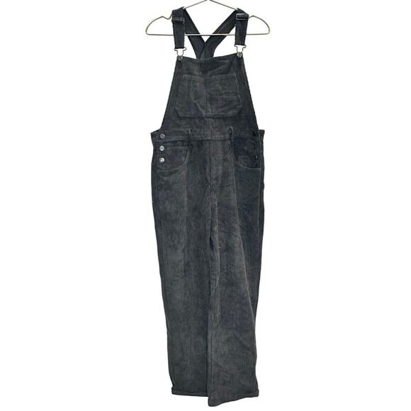 By Together Pants - By Together – Charcoal Grey Corduroy Overalls – Size Small